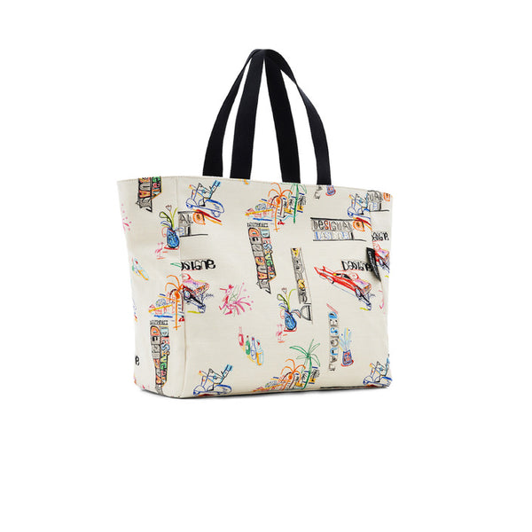 Desigual Women Graphic Tote Bag